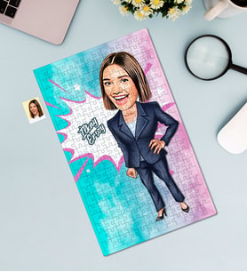 Kişiye Özel 240 Parça İşkadını Temalı Karikatürlü Puzzle