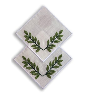 Agbtrend Kendin Tasarla - 2 Adet Çıtçıtlı Keten Kokteyl Peçetesi Tabanı 15x15cm