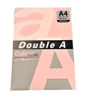 Double A Renkli Kağıt 25 Li A4 80 Gram Pastel Pembe (25 Yaprak)