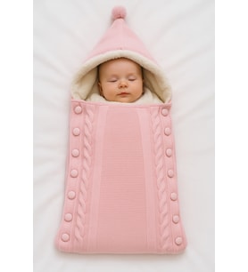 Welsoft Astarlı Triko Kundak Pembe One Size