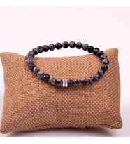 Obsidyen Taşı Bileklik ( 6 mm )