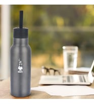 Bialetti - Termal Şişe - 500Ml - Koyu Gri Renk - Paslanmaz Çelik - Çift Katmanlı - 12 Saat Sıcak 24 (Çok Renkli)