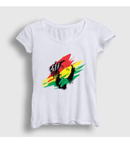 Presmono Kadın Beyaz Think Bob Marley T-Shirt 265919tt