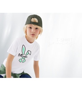 BK Gift Paskalya Tasarımlı Erkek Çocuk Beyaz T-shirt, Arkadaşa Hediye, Doğum Günü Hediyesi, Trend Tişört, Paskalya Bayramı-7