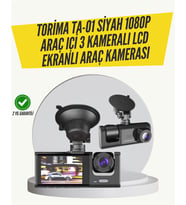 Northcity TA-01 3 Kameralı 1080P Araç Kamera Siyah - 360° Görüş, Gece Görüşü ve G-Sensör