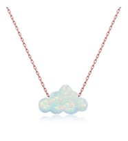 BULUT OPAL 925 AYAR GÜMÜŞ KOLYE (Karışık)