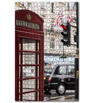 Cakapuzzle Londra Nostaljik Telefon Kulübesi Puzzle Yapboz MDF (Ahşap) (120 Parça)