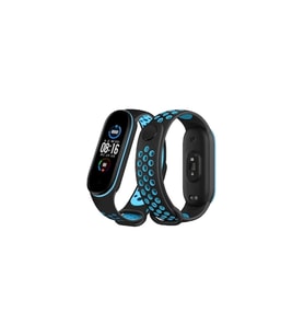 Mi Band 4 Spor Delikli Kordon - Siyah-Mi