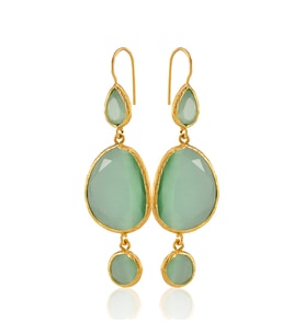 Kadir Jewellery 22 Ayar Altına Kaplama Kadın Sallantılı Küpe -El İşçiliği Ve Hipoalerjenik Küpe