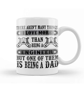 Mens Dad And Engineer Funny Fathers Gift Ideas 05 Kupa Bardak Porselen