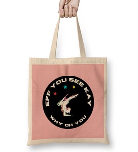 Eff You See Kay Why Oh You YOGA LOVER Bez Çanta Uzun Saplı