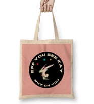 Eff You See Kay Why Oh You YOGA LOVER Bez Çanta Uzun Saplı