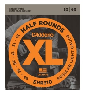 D’Addario EHR310 Elektro Gitar Tel Seti 10-46 Half Rounds Regular Light