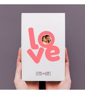 Love Sevgililer Günü Deri Kaplı Defter 2021-6