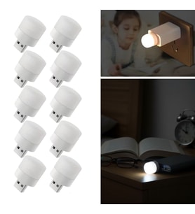 Mcg® USB Mini Top LED 10 lu Aydınlatma Seti - Sıcak Renkli Gece Lambası, Enerji Tasarruflu Mikro LED Işıklar