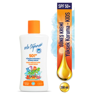 Eda Taşpınar Mineral Filtreli Yüksek Korumalı Güneş Kremi Spf 50 Kids -200ml (EGX83)