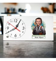 Kişiye Özel Hediye Karikatürlü En İyi Erkek Kimya Mühendisi Masa Saati
