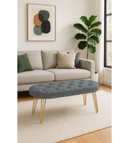 Louca Bench, Gri Gold