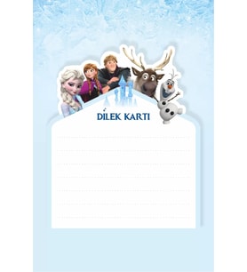 Frozen Karlar Ülkesi Doğum Günü Dilek Kartı 20'li