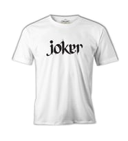 Joker - Write with Calligraphy Beyaz Erkek Tshirt