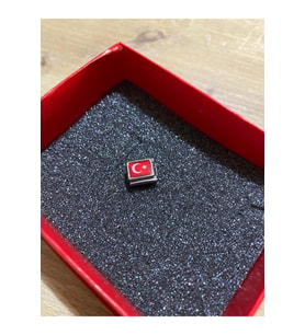 BAYRAK Atatürk Temalı Charm – & Atatürk Silüeti – İtalyan Charm Bileklik Uyumlu Çelik