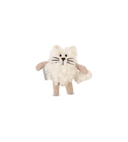 Beeztees Kedi Oyuncağı, Kedi, Peluş, Beyaz, 15x10x3cm
