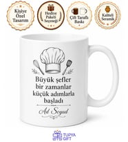 Aşçı Yardımcısına Hediye Geleceğin Şefi Temalı Kupa Bardak Porselen
