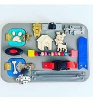 Rimewood Aktivite Tahtası Zeka Gelişimi İnce Motor Eğitici Oyuncak Busy Board