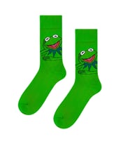 Kermit Desenli Neşeli Renkli Çorap