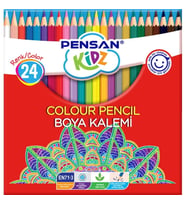 PENSAN KİDZ TAM BOY KURU BOYA KALEMİ 24 RENK - PE56324TBKB