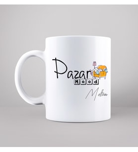 Pazar Mood Tasarımlı Kupa Kişiye Özel