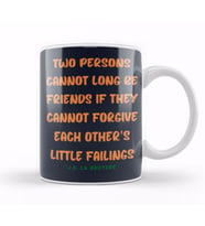 Friendship Quotes Gift Jean de la Bruyere Kupa Bardak Porselen