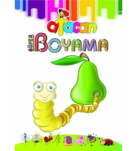 Ata Afacan Süper Kalın Boyama Kitabı 1 (Beyaz)