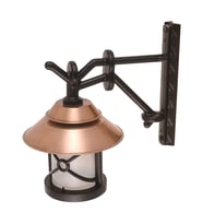 AVONNI BAP-68049-BKR-M2-OP Kahverengi/Siyah Boyalı Dış Mekan Aydınlatma E27 Aluminyum Polikarbon Cam 38x30cm