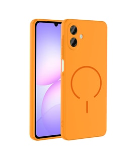 Samsung Galaxy A07 Uyumlu Kılıf M-safe Şarj Özellikli Zore Meta Kapak