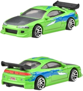 Hot Wheels Fast And Furious Brian O'Conner Auto 1995 Mitsubishi Eclipse Model Cast Ölçek 1:64 - Uzun (Çok Renkli)