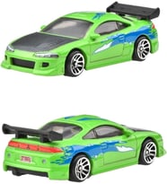 Hot Wheels Fast And Furious Brian O'Conner Auto 1995 Mitsubishi Eclipse Model Cast Ölçek 1:64 - Uzun (Çok Renkli)