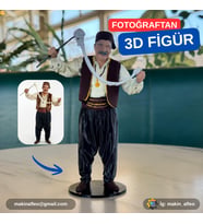 MakinaFleo Kişiye Özel 3D Meslek Figürü (25cm)