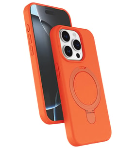 İphone 14 Pro Max Regal Magsafe Standlı Kapak - Turuncu iPhone 17 Pro