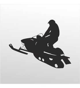 Folyo Sticker Motorlu Kızak 20cm uzunluk (Karışık)