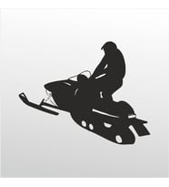 Folyo Sticker Motorlu Kızak 20cm uzunluk (Karışık)