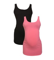 LuvmaBelly MYRA1004_1002 Hamile atlet seti (Siyah-Pembe)