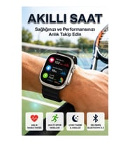 Akıllı Saat Bluetooth Bağlantılı iOS Android Uyumlu Sosyal Medya Bildirimli Unisex