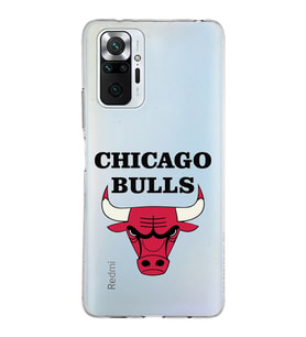 Xiaomi Redmi Note 10 Pro Uyumlu Kapak Chicago Bulls Tasarımlı Şeffaf Silikon Kılıf