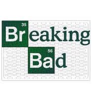 Breaking Bad Yeşil Yazılı Puzzle 240 Parça Yapboz