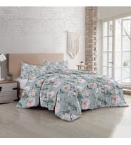 MonoHome Spring Fresh Luxury Çift Kişilik Pamuk Saten Nevresim Takımı (Çok Renkli)
