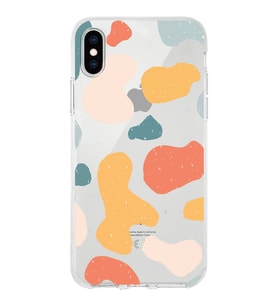 Apple iPhone XS Uyumlu Kapak Grunge Tasarımlı Şeffaf Silikon Kılıf