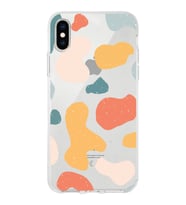 Apple iPhone XS Uyumlu Kapak Grunge Tasarımlı Şeffaf Silikon Kılıf