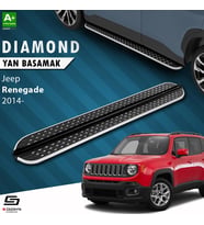 S-Dizayn Jeep Renegade Diamond Krom Yan Basamak 173 Cm 2014 Üzeri