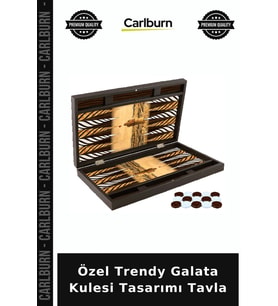 Özel Üretim Hediyelik Dekoratif İstanbul Temalı Tasarım Özel Trendy Galata Kulesi Tasarımı Tavla